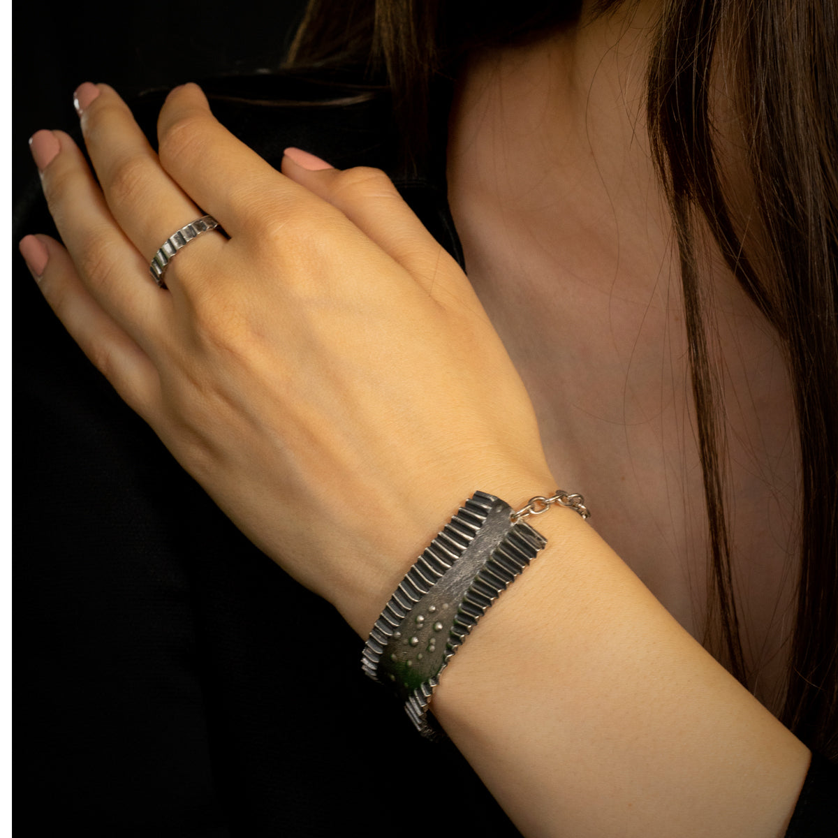bratara argint handmade path of sensations