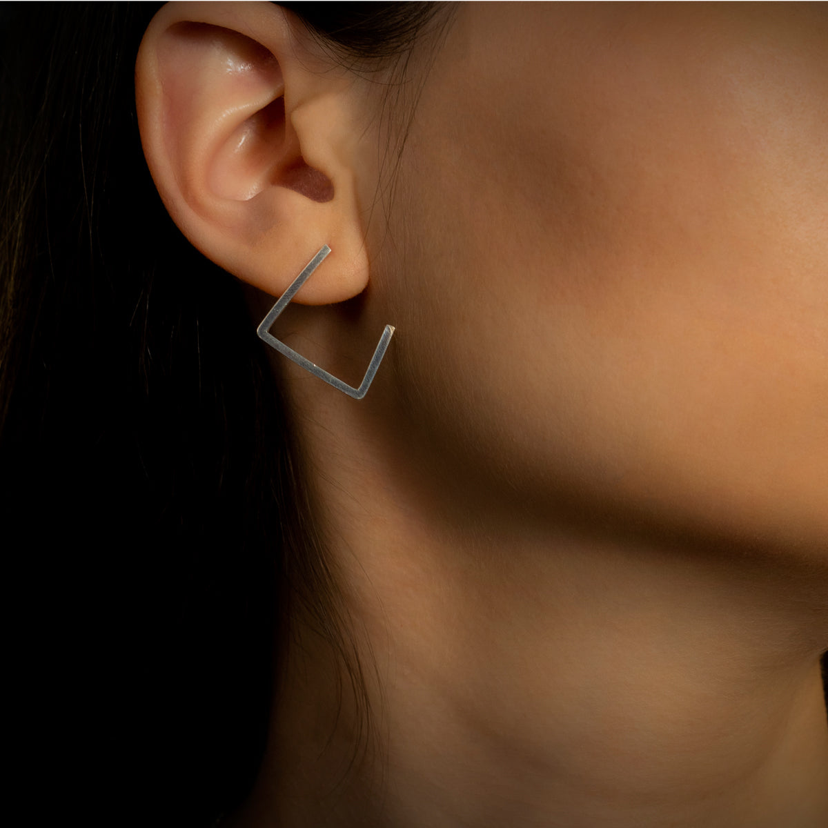cercei argint stil minimalist modern