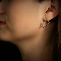 cercei argint design minimalist