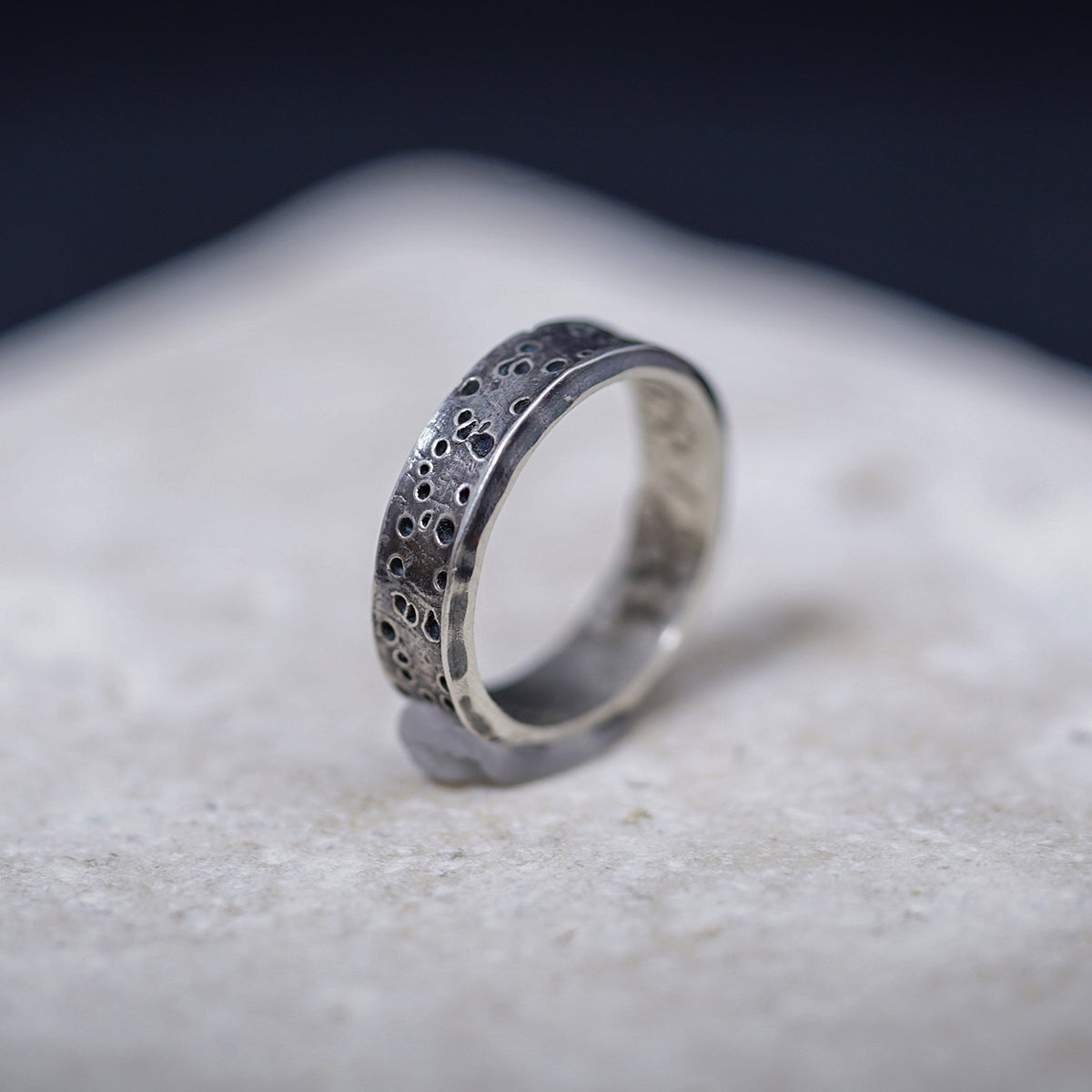 verigheta contemporana argint inel handmade