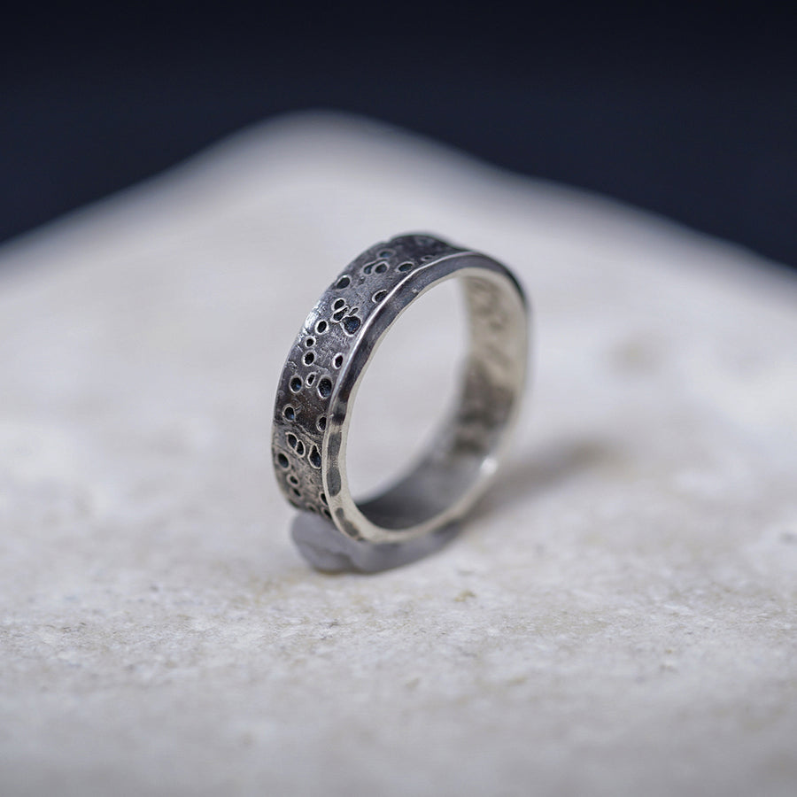 verigheta contemporana argint inel handmade