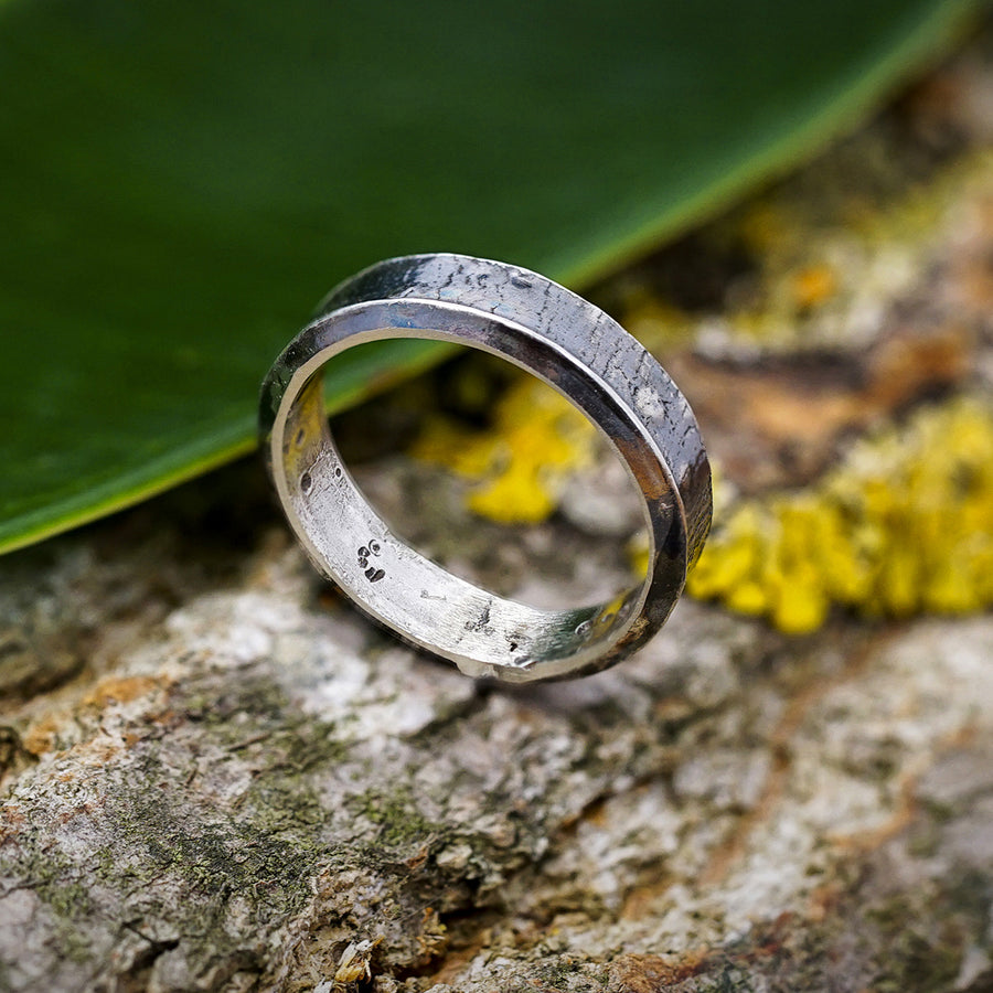 inel handmade verigheta contemporana argint