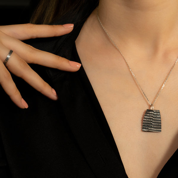 colier argint antichizat handmade
