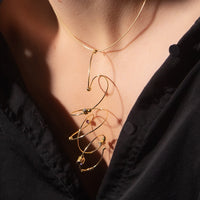 colier aur statement