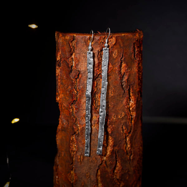 cercei lunig argint handmade