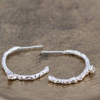 cercei argint handmade design contemporan