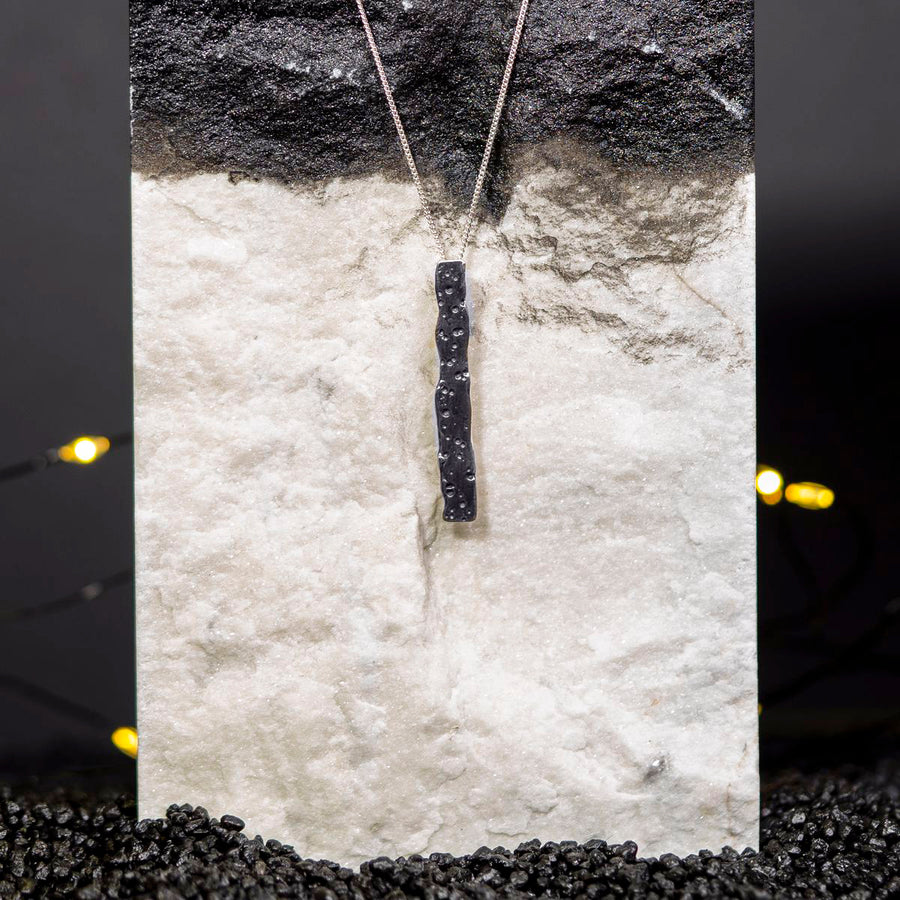 Colier contemporan argint antichizat