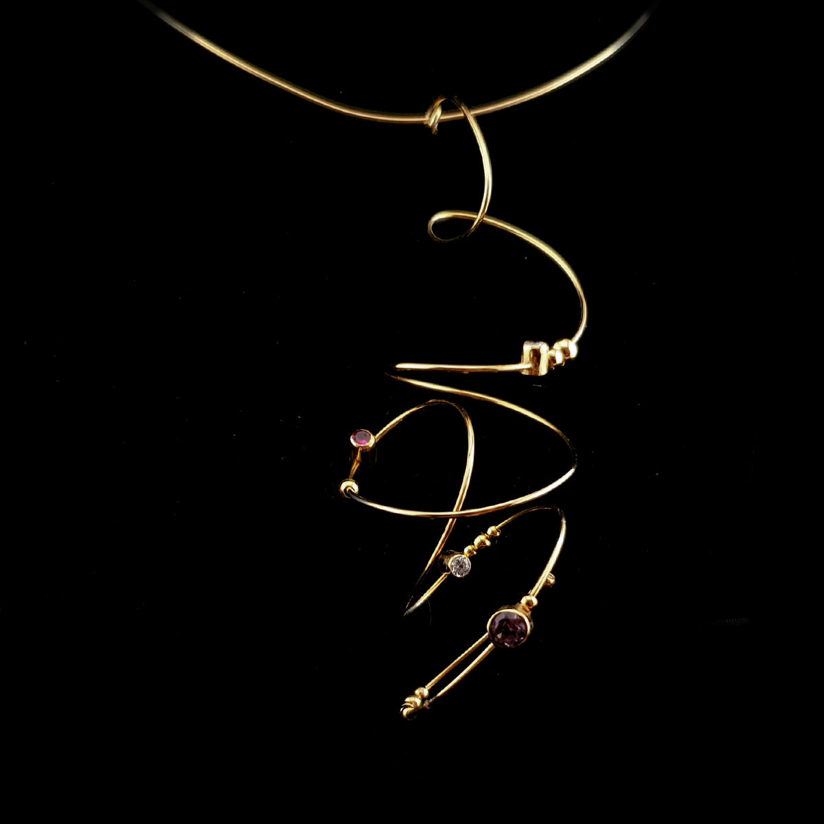 colier aur 14k handmade