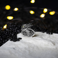 Inel zirconia argint contemporan