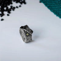 Inel zirconia argint contemporan