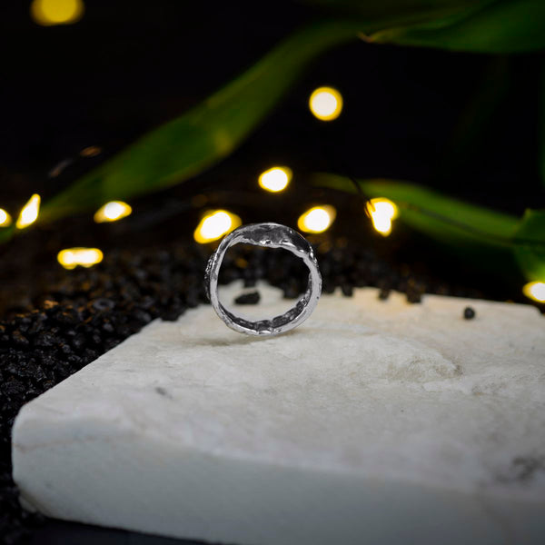 inel handmade argint