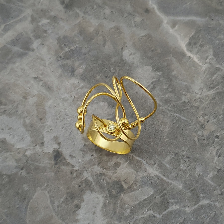 inel flow aur 14k unicat