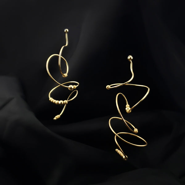 cercei aur eleganti statement
