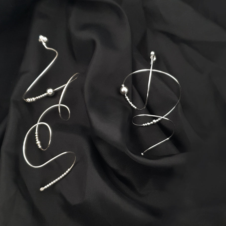 cercei statement argint