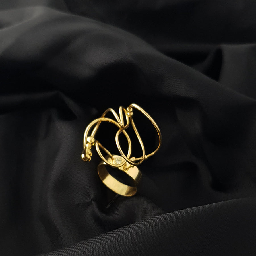 inel flow aur 14k unicat