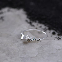 inel argint handmade finis lucios unicat