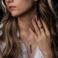 colier argint contemporan elegant cercei design modern autor