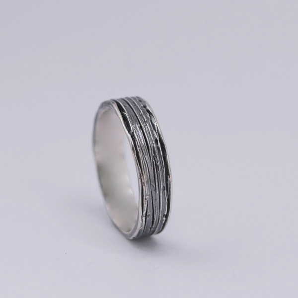 inel handmade argint antichizat 