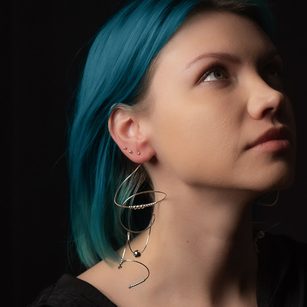 cercei argint statement cadou handmade