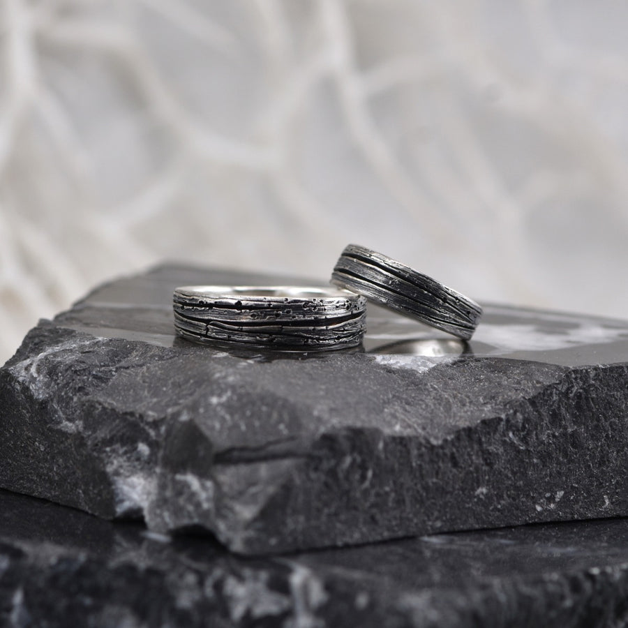 verighete dusk vows handmade argint unicat