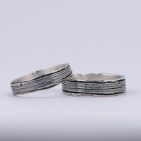 verighete argint handmade selva duo